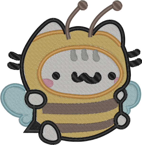 Kitty in bee costume