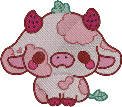 Cute Strawberry Cow