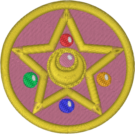 Moon Crystal Star Brooch