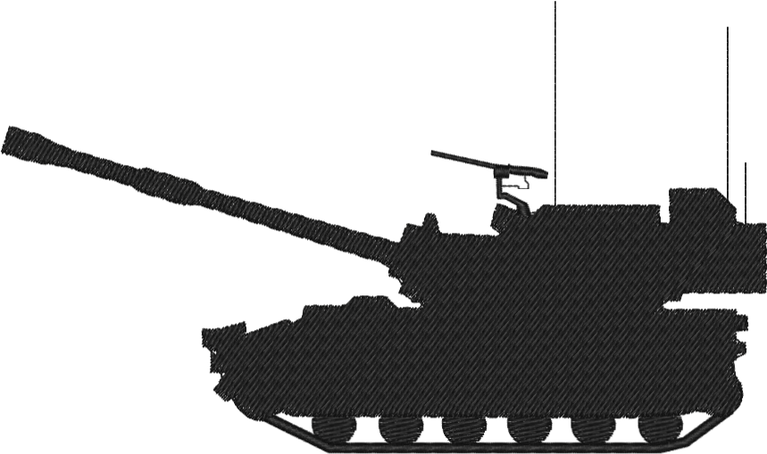 Tank embroidery