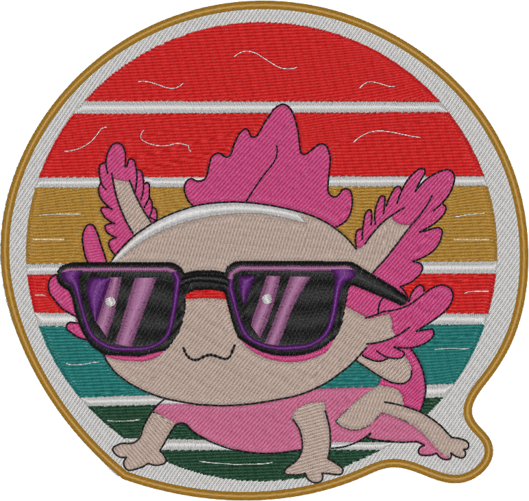 retro axolotl