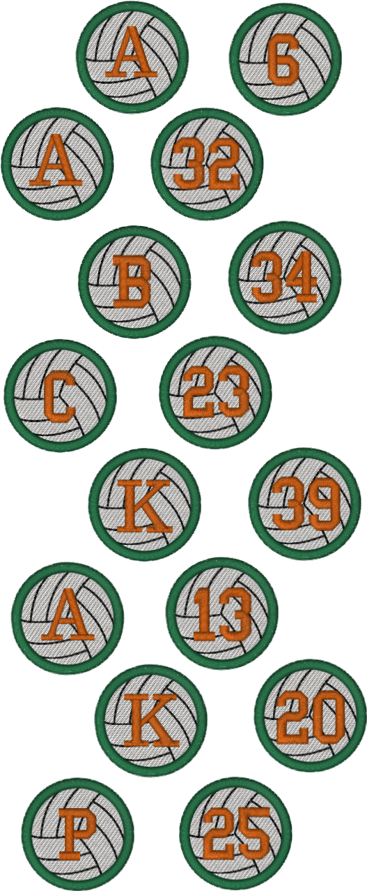 Team Volleyball Hoodie Charm