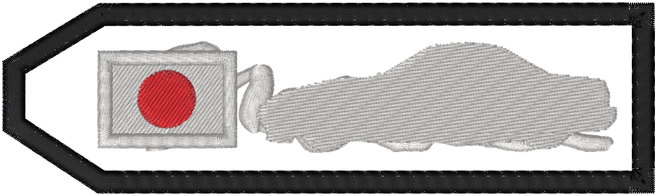 Miata JetTag Nameplate 155x45mm