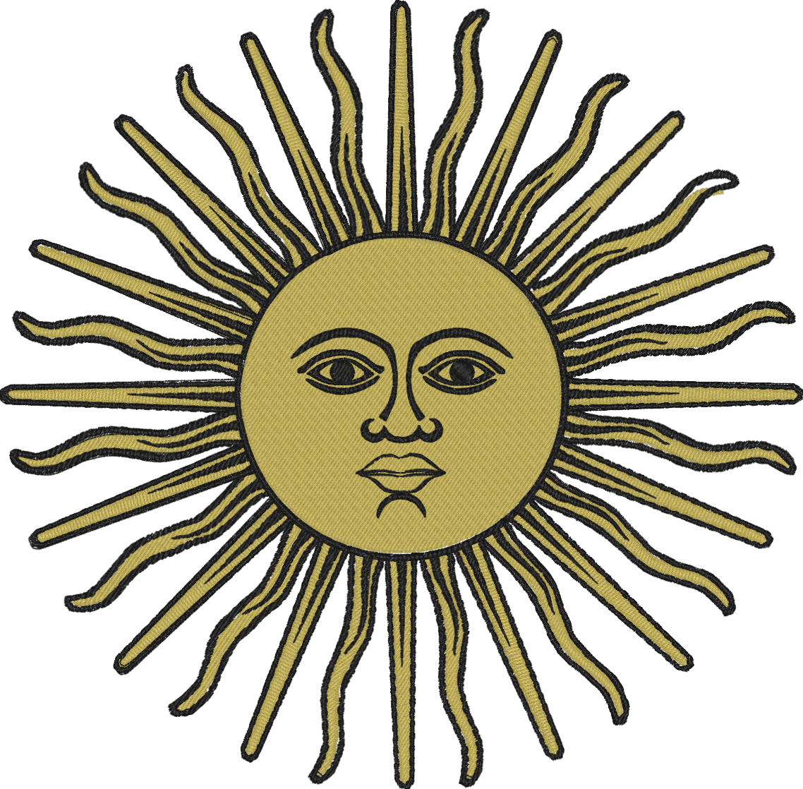 sol de mayo a color
