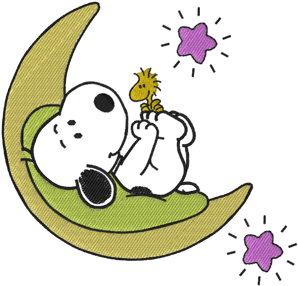 snoopy on moon