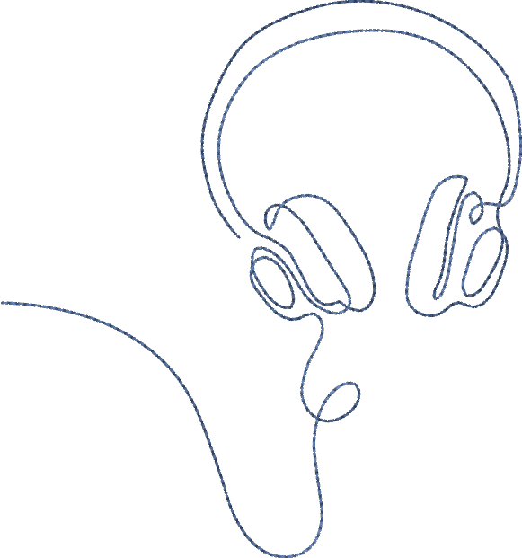 Single line headphones